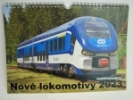  Nástěnný měsíční kalendář 2023 nové Lokomotivy 